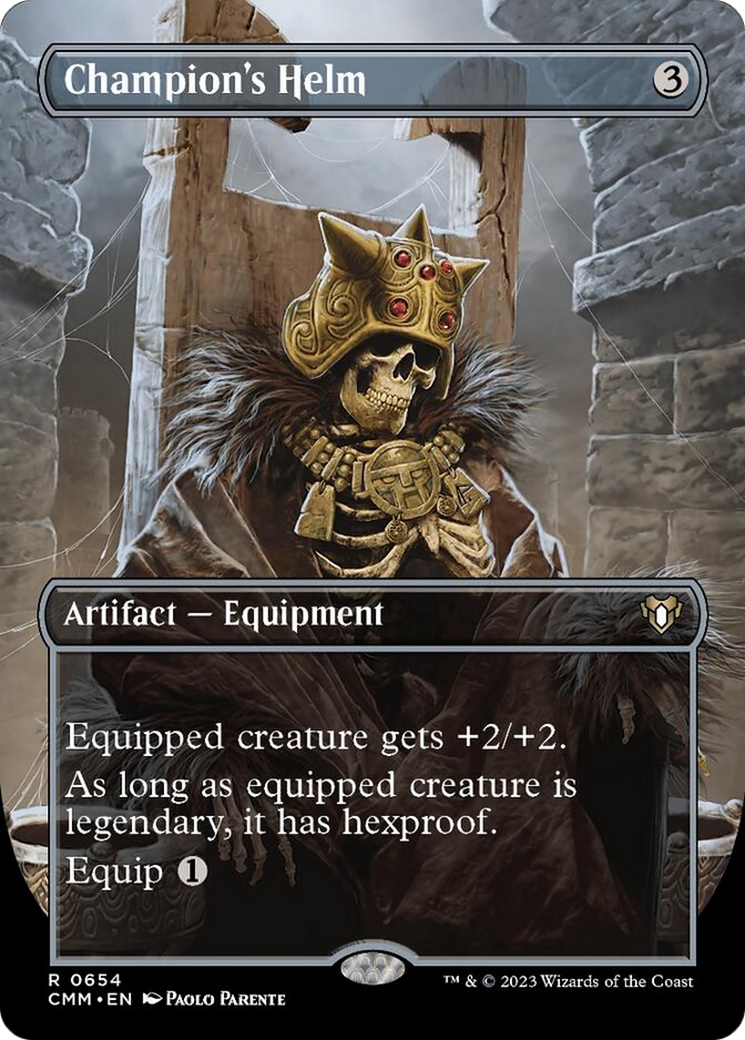 Champion's Helm (Borderless Alternate Art) [Commander Masters] | Shuffle n Cut Hobbies & Games