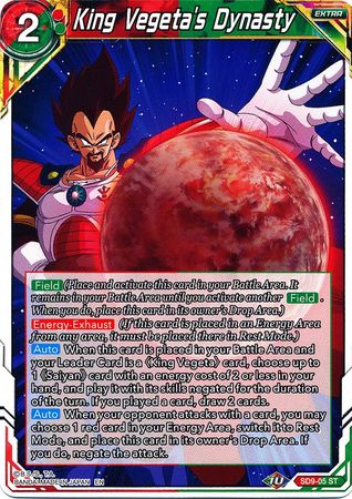 King Vegeta's Dynasty (SD9-05) [Assault of the Saiyans] | Shuffle n Cut Hobbies & Games