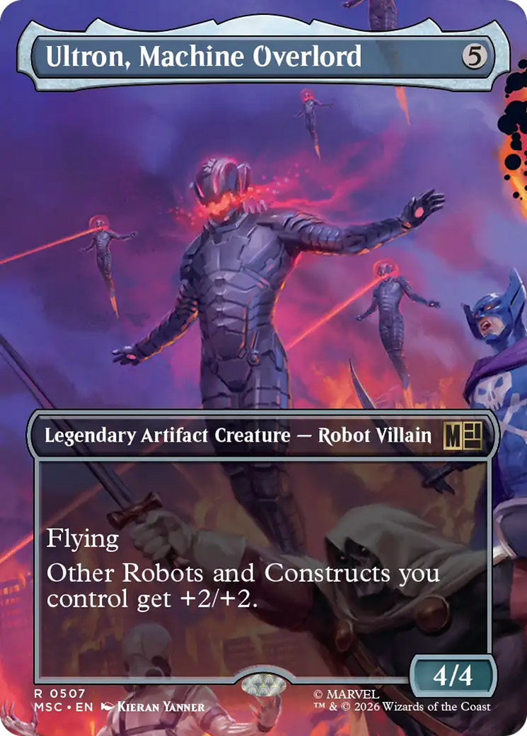 Ultron, Machine Overlord (Borderless) [Marvel Super Heroes Commander] | Shuffle n Cut Hobbies & Games