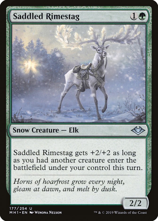 Saddled Rimestag [Modern Horizons] | Shuffle n Cut Hobbies & Games