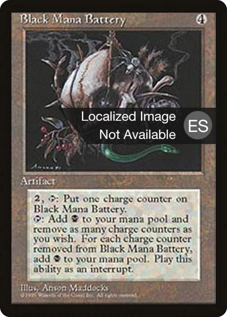 Black Mana Battery [Fourth Edition Foreign Black Border] | Shuffle n Cut Hobbies & Games