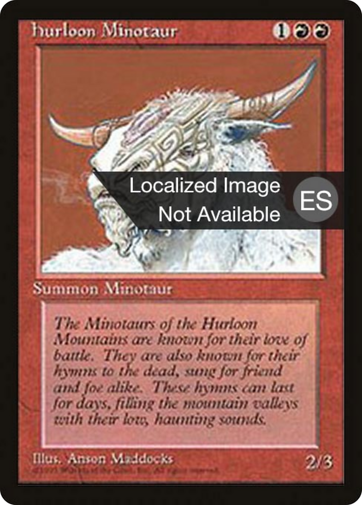 Hurloon Minotaur [Fourth Edition Foreign Black Border] | Shuffle n Cut Hobbies & Games