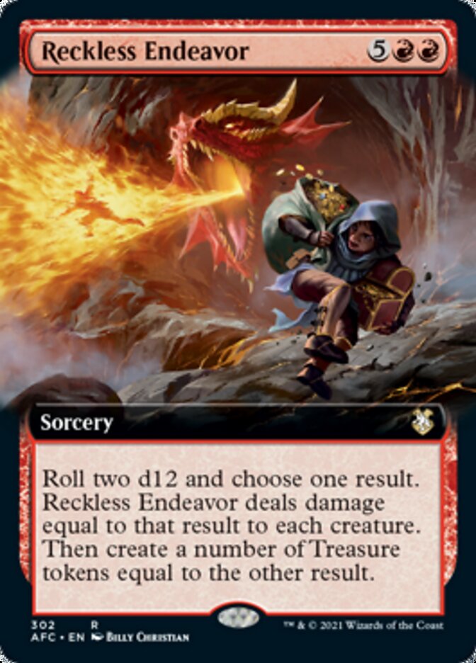 Reckless Endeavor (Extended Art) [Dungeons & Dragons: Adventures in the Forgotten Realms Commander] | Shuffle n Cut Hobbies & Games