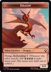 Dragon // Food (0019) Double-Sided Token [Avatar: The Last Airbender Tokens] | Shuffle n Cut Hobbies & Games