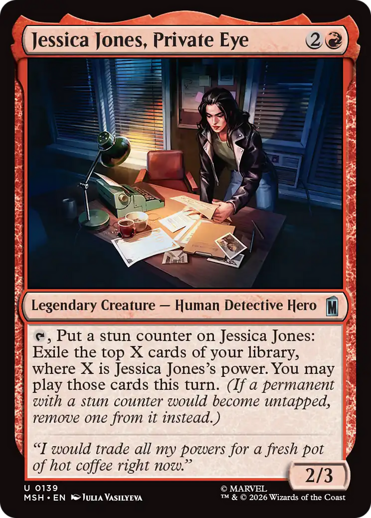 Jessica Jones, Private Eye [Marvel Super Heroes] | Shuffle n Cut Hobbies & Games