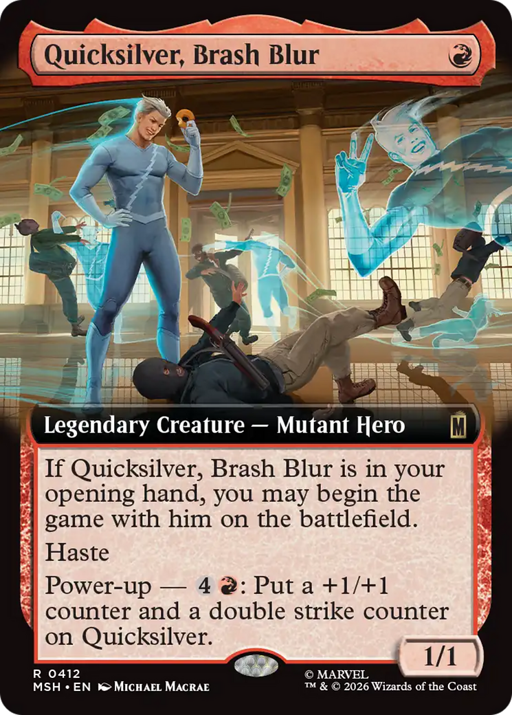 Quicksilver, Brash Blur (Extended Art) [Marvel Super Heroes] | Shuffle n Cut Hobbies & Games