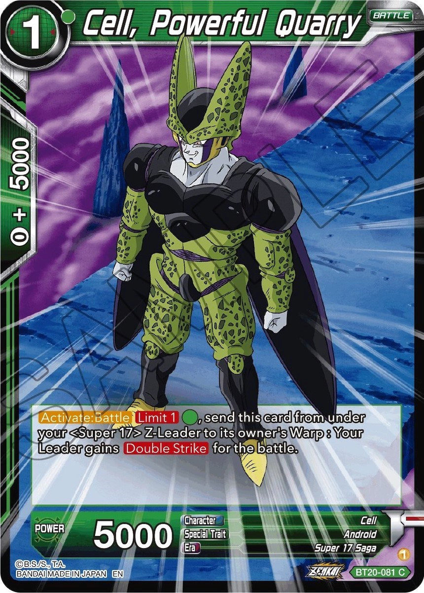 Cell, Powerful Quarry (BT20-081) [Power Absorbed] | Shuffle n Cut Hobbies & Games