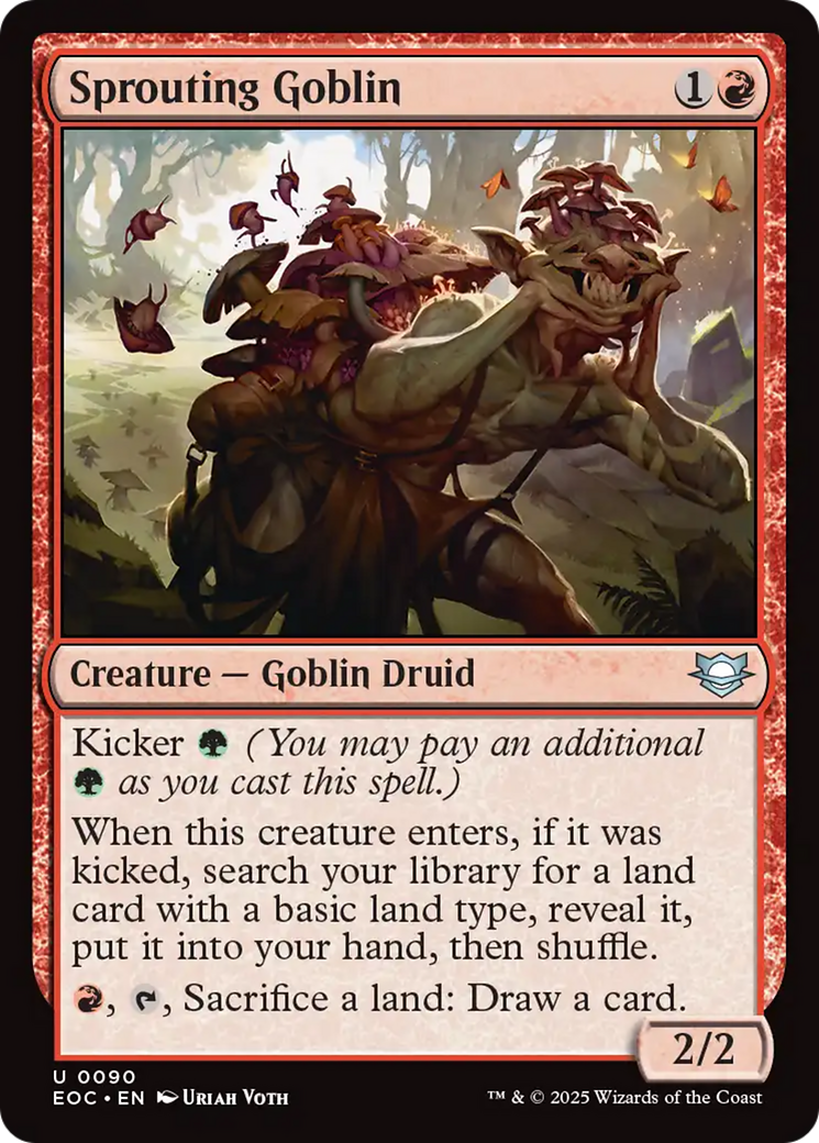 Sprouting Goblin [Edge of Eternities Commander] | Shuffle n Cut Hobbies & Games
