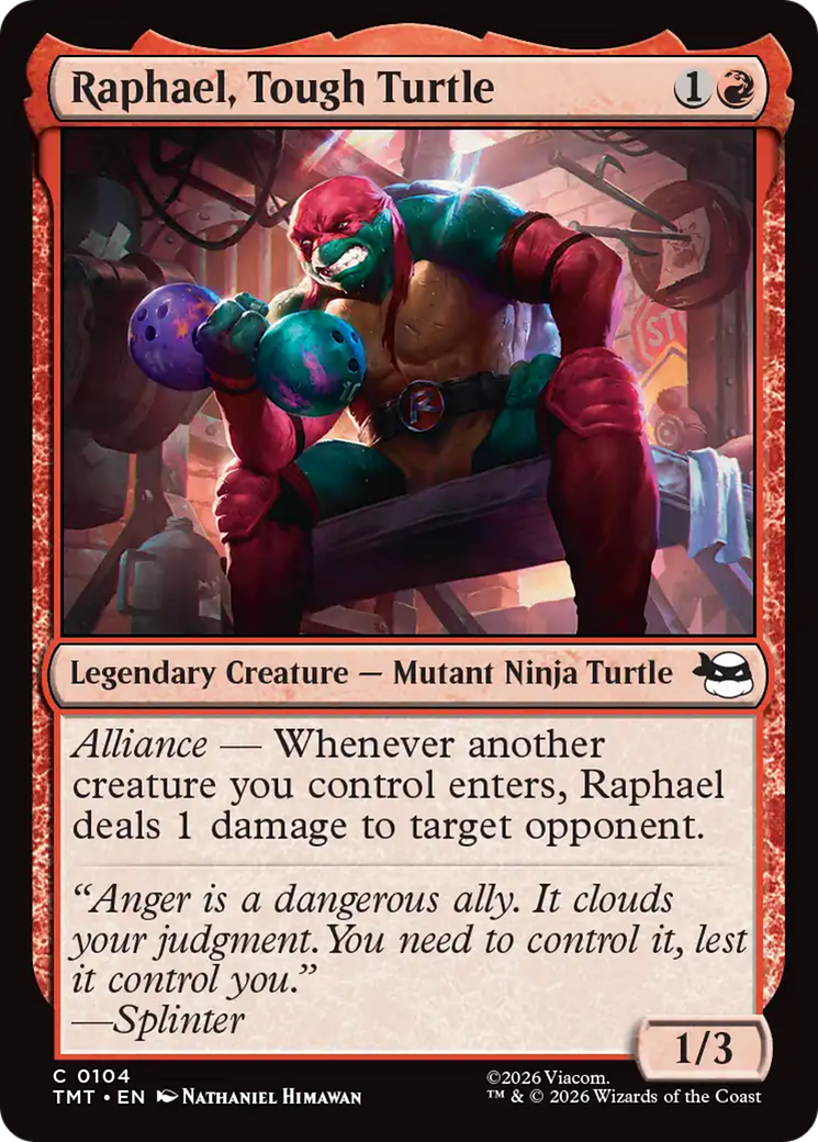 Raphael, Tough Turtle [Teenage Mutant Ninja Turtles] | Shuffle n Cut Hobbies & Games