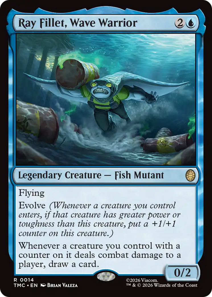 Ray Fillet, Wave Warrior [Teenage Mutant Ninja Turtles Commander] | Shuffle n Cut Hobbies & Games