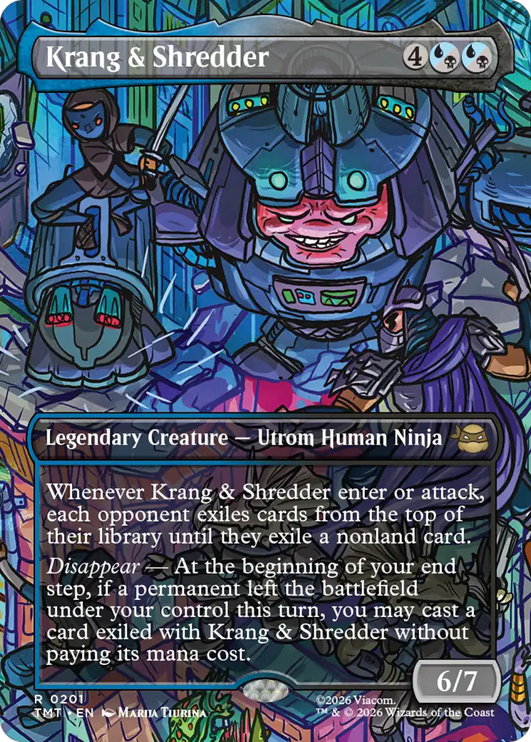 Krang & Shredder (Borderless) [Teenage Mutant Ninja Turtles] | Shuffle n Cut Hobbies & Games