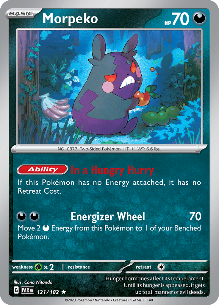 Morpeko (121/182) [Scarlet & Violet: Paradox Rift] | Shuffle n Cut Hobbies & Games