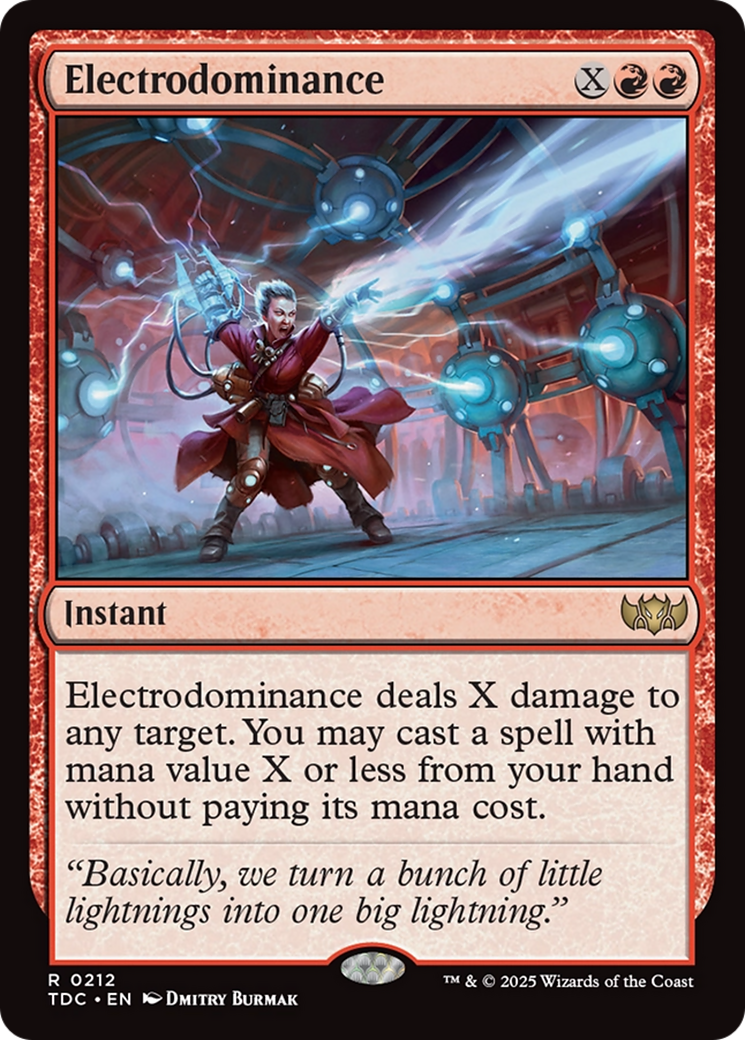 Electrodominance [Tarkir: Dragonstorm Commander] | Shuffle n Cut Hobbies & Games
