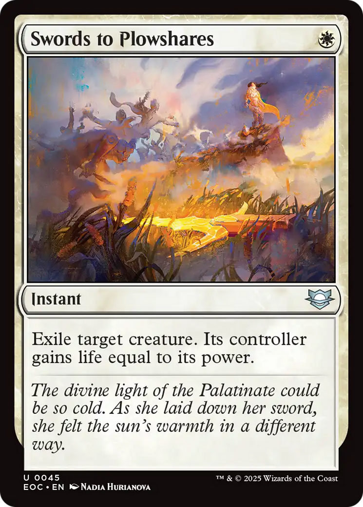 Swords to Plowshares [Edge of Eternities Commander] | Shuffle n Cut Hobbies & Games