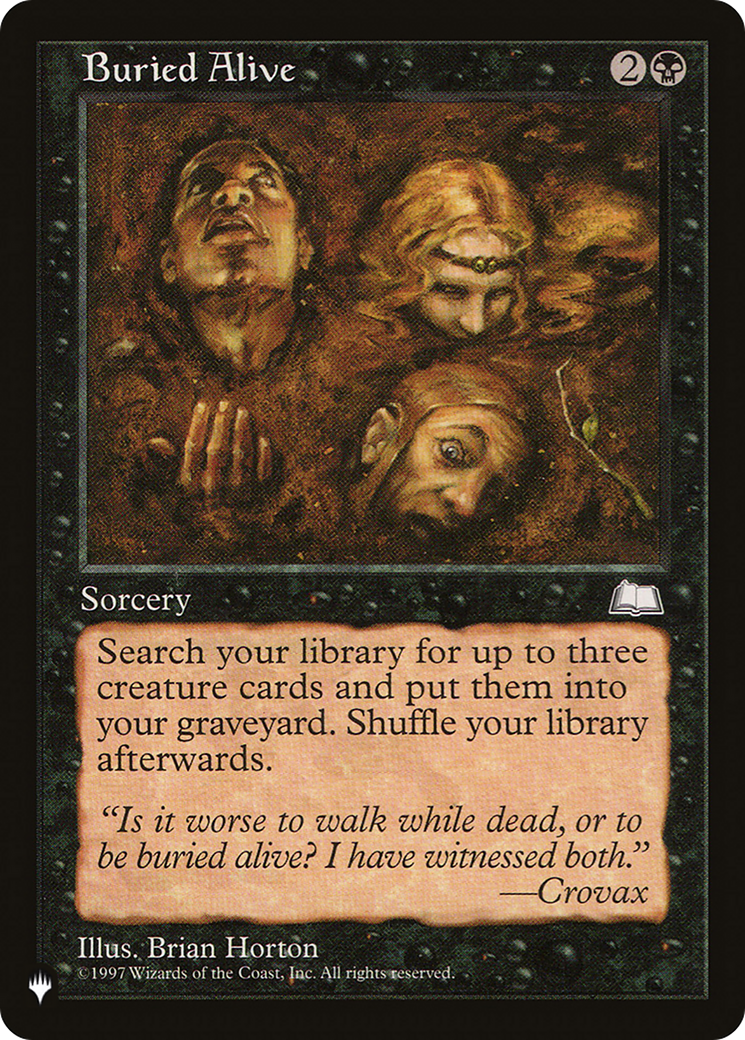 Buried Alive [The List] | Shuffle n Cut Hobbies & Games