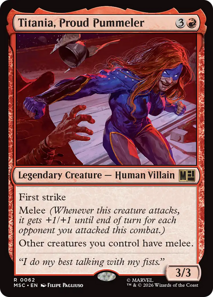 Titania, Proud Pummeler [Marvel Super Heroes Commander] | Shuffle n Cut Hobbies & Games