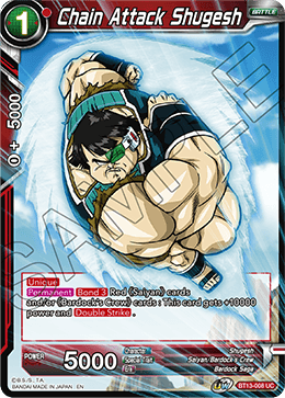 Chain Attack Shugesh (Uncommon) (BT13-008) [Supreme Rivalry] | Shuffle n Cut Hobbies & Games