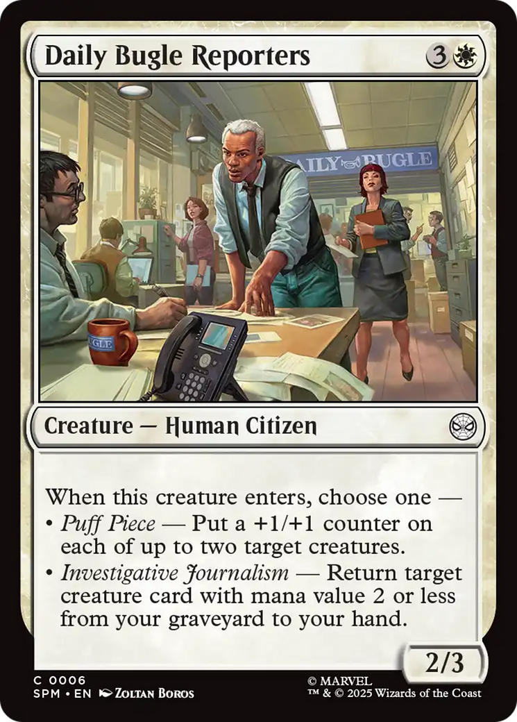 Daily Bugle Reporters [Marvel's Spider-Man] | Shuffle n Cut Hobbies & Games