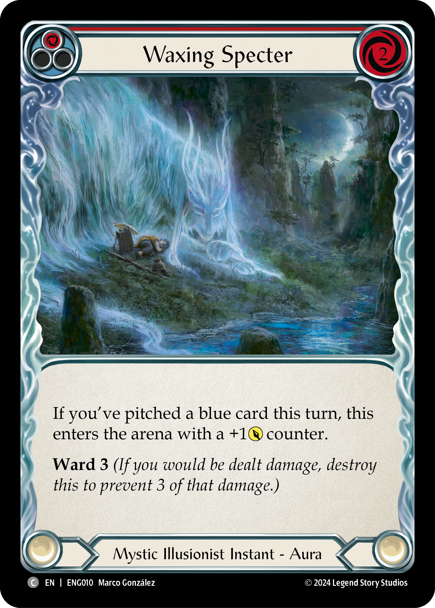 Waxing Specter [ENG010] (Part the Mistveil Enigma Blitz Deck) | Shuffle n Cut Hobbies & Games