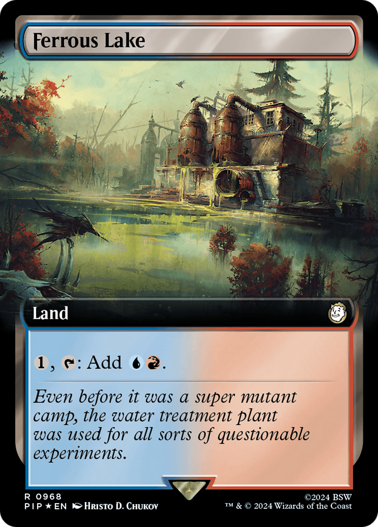 Ferrous Lake (Extended Art) (Surge Foil) [Fallout] | Shuffle n Cut Hobbies & Games