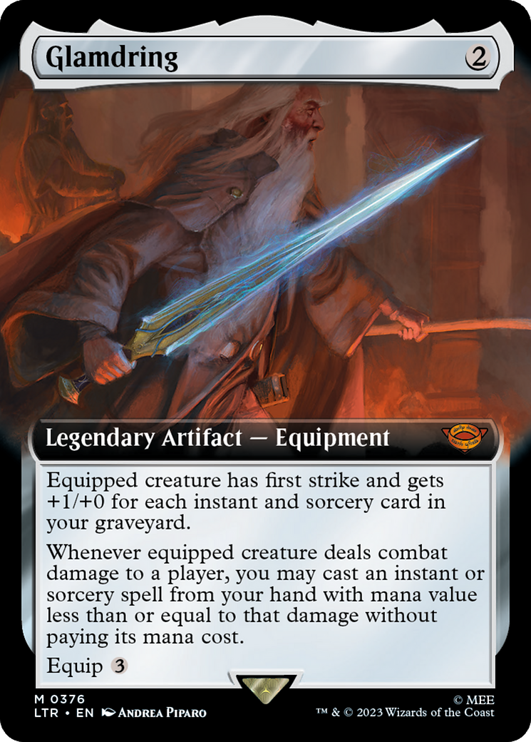 Glamdring (Extended Art) [The Lord of the Rings: Tales of Middle-Earth] | Shuffle n Cut Hobbies & Games