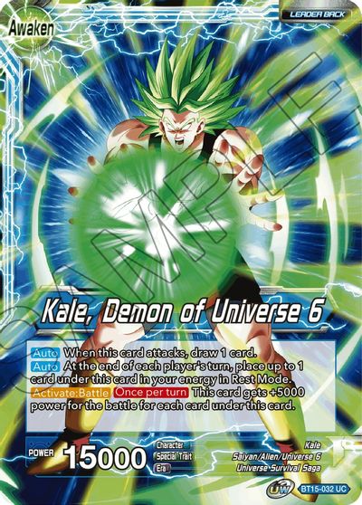 Kale // Kale, Demon of Universe 6 (BT15-032) [Saiyan Showdown] | Shuffle n Cut Hobbies & Games