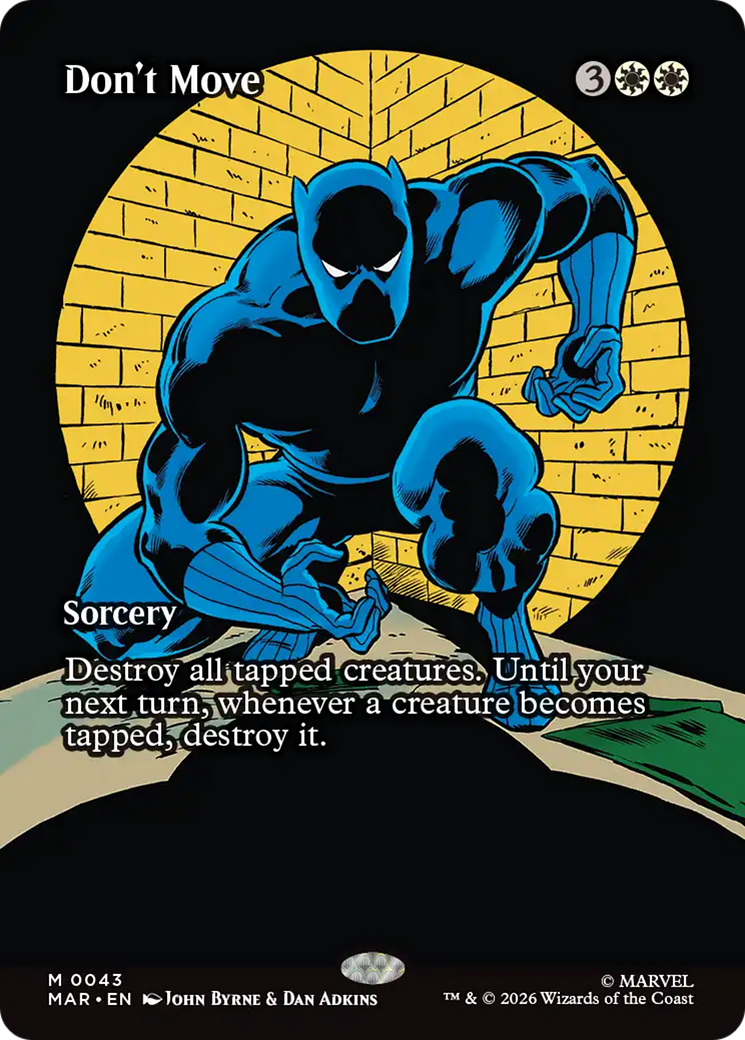Don't Move (Borderless) [Marvel Universe: Eternal-Legal] | Shuffle n Cut Hobbies & Games