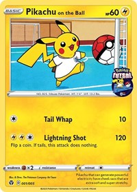 Pikachu on the Ball (001/005) [Miscellaneous Cards] | Shuffle n Cut Hobbies & Games