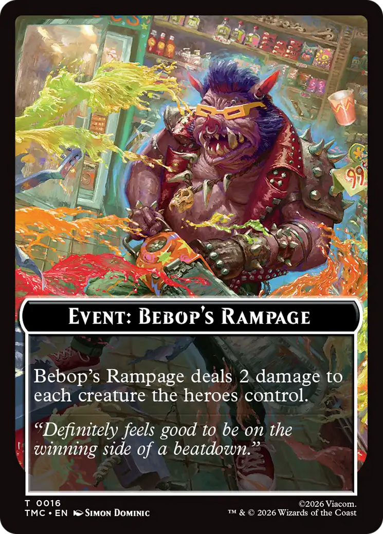 Event: Bebop's Rampage [Teenage Mutant Ninja Turtles Commander Tokens] | Shuffle n Cut Hobbies & Games