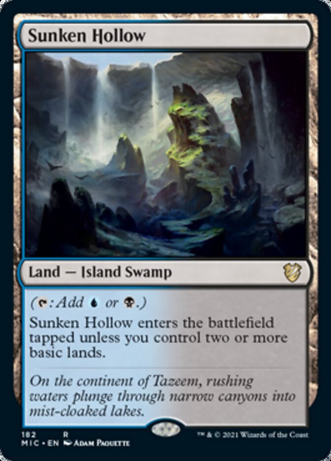 Sunken Hollow [Innistrad: Midnight Hunt Commander] | Shuffle n Cut Hobbies & Games