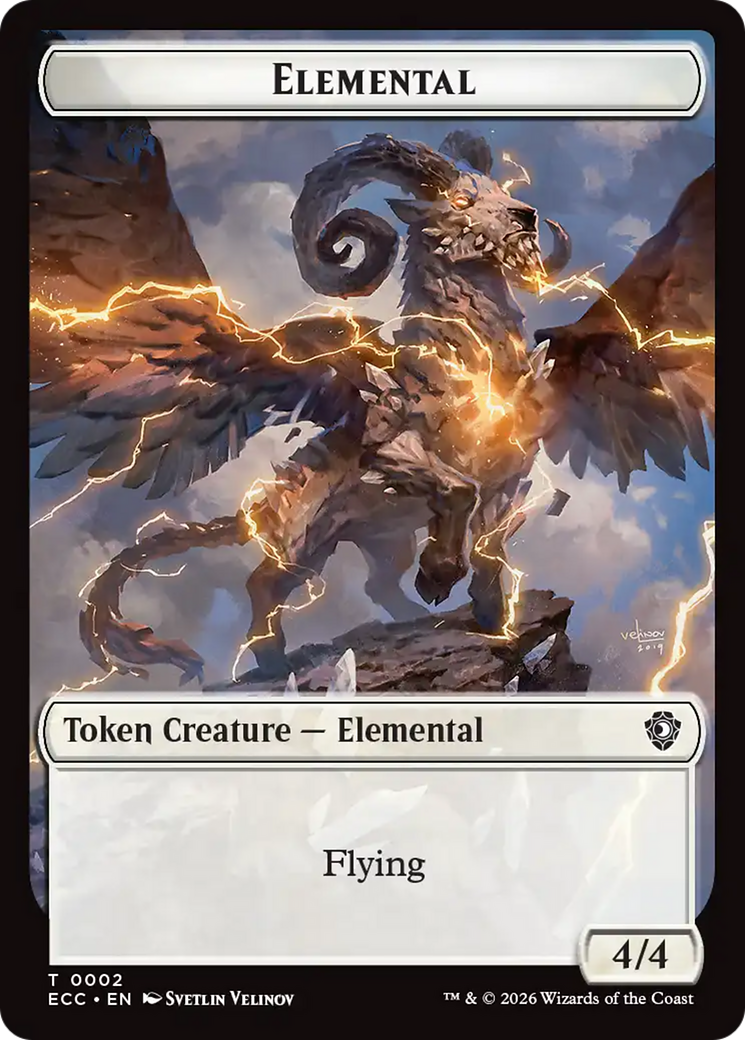 Elemental (0002) // Elemental (0009) Double-Sided Token [Lorwyn Eclipsed Tokens] | Shuffle n Cut Hobbies & Games