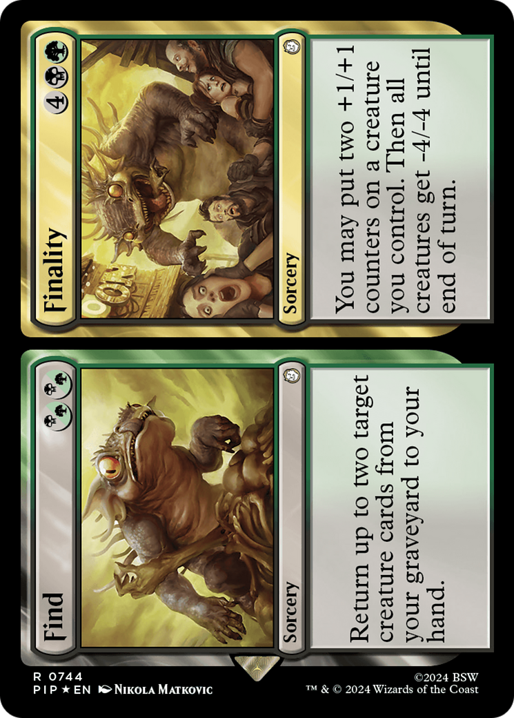 Find // Finality (Surge Foil) [Fallout] | Shuffle n Cut Hobbies & Games