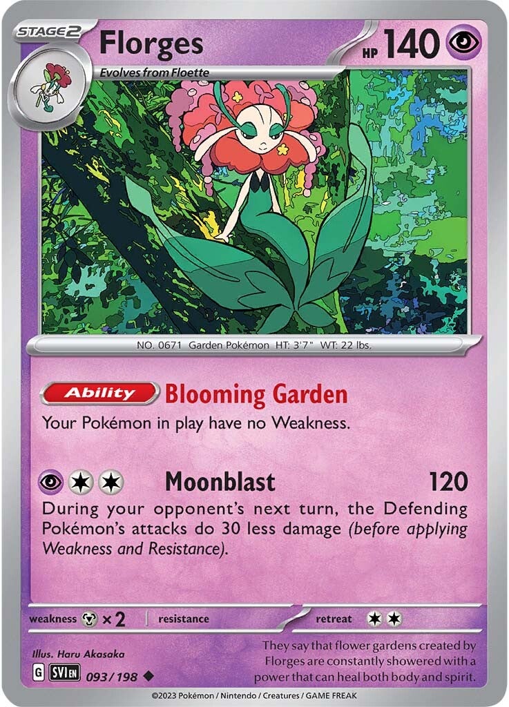 Florges (093/198) [Scarlet & Violet: Base Set] | Shuffle n Cut Hobbies & Games