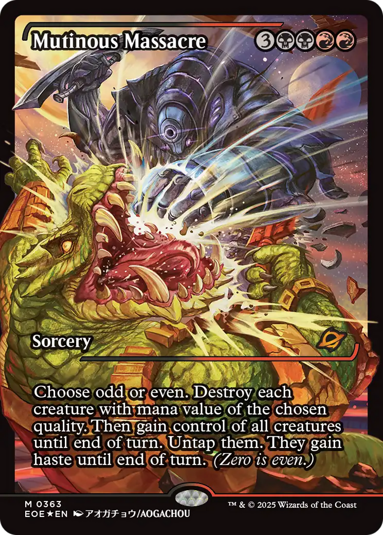 Mutinous Massacre (Showcase) [Edge of Eternities] | Shuffle n Cut Hobbies & Games