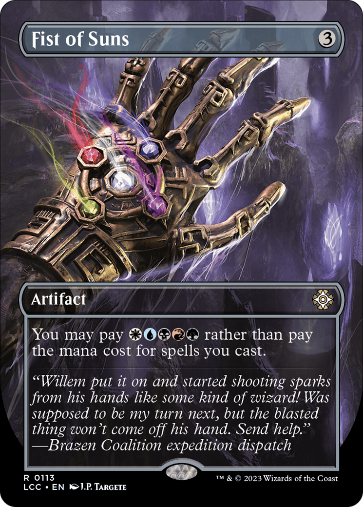 Fist of Suns (Borderless) [The Lost Caverns of Ixalan Commander] | Shuffle n Cut Hobbies & Games