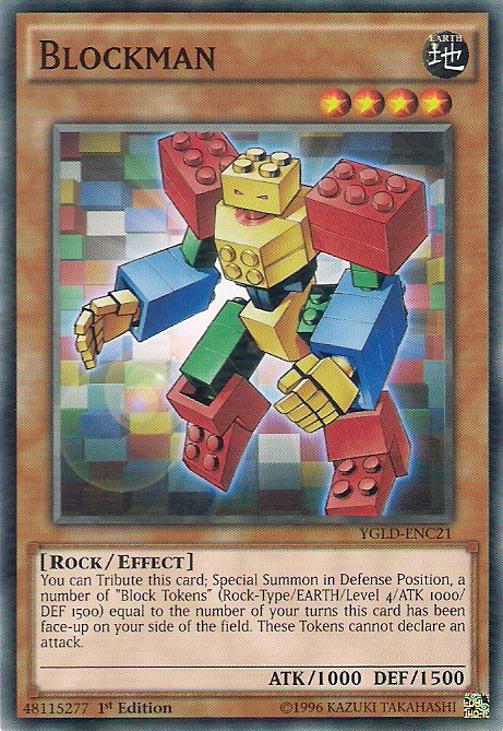 Blockman [YGLD-ENC21] Common | Shuffle n Cut Hobbies & Games