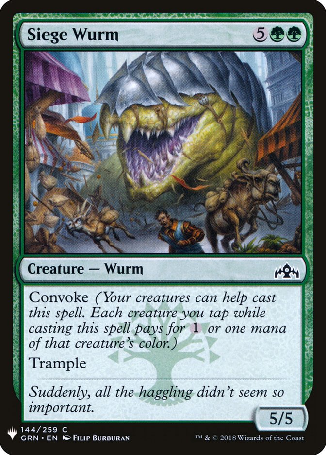 Siege Wurm [Mystery Booster] | Shuffle n Cut Hobbies & Games