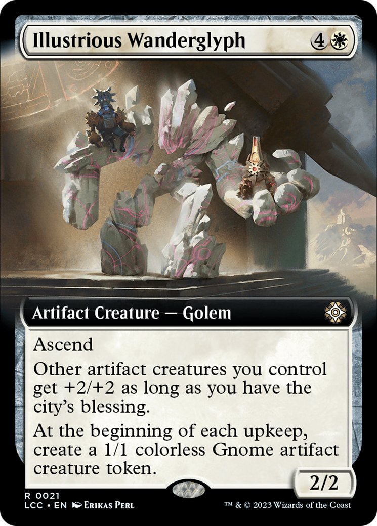 Illustrious Wanderglyph (Extended Art) [The Lost Caverns of Ixalan Commander] | Shuffle n Cut Hobbies & Games