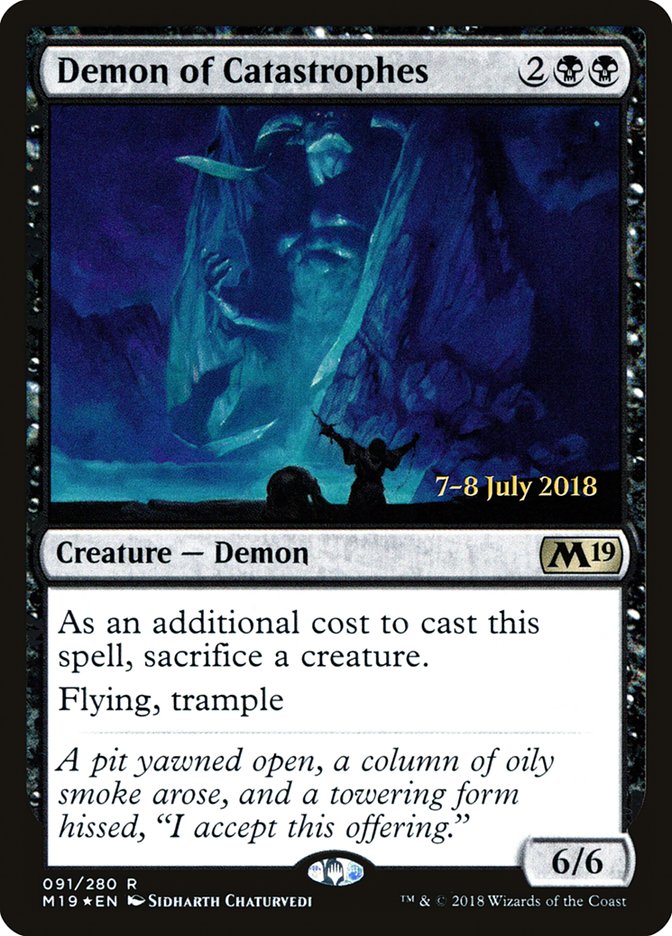 Demon of Catastrophes [Core Set 2019 Prerelease Promos] | Shuffle n Cut Hobbies & Games