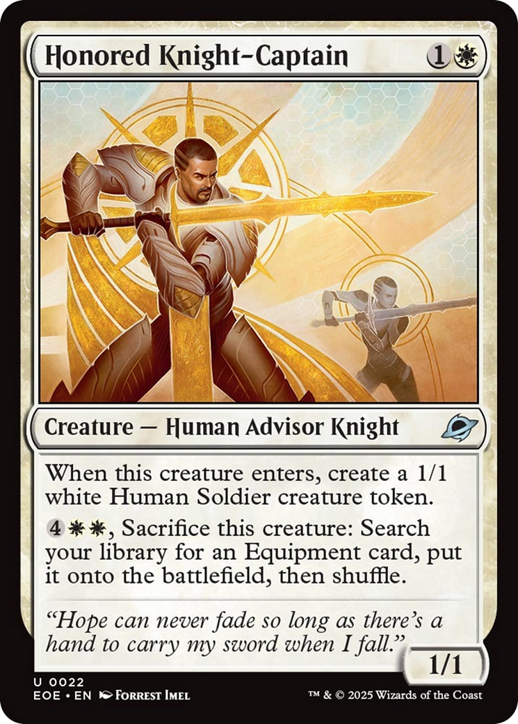 Honored Knight-Captain [Edge of Eternities] | Shuffle n Cut Hobbies & Games