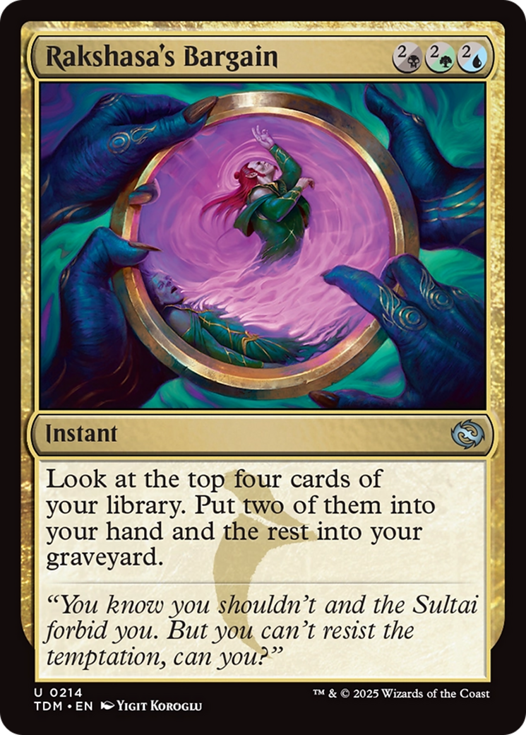 Rakshasa's Bargain [Tarkir: Dragonstorm] | Shuffle n Cut Hobbies & Games