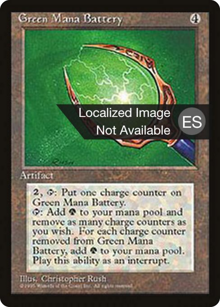 Green Mana Battery [Fourth Edition Foreign Black Border] | Shuffle n Cut Hobbies & Games