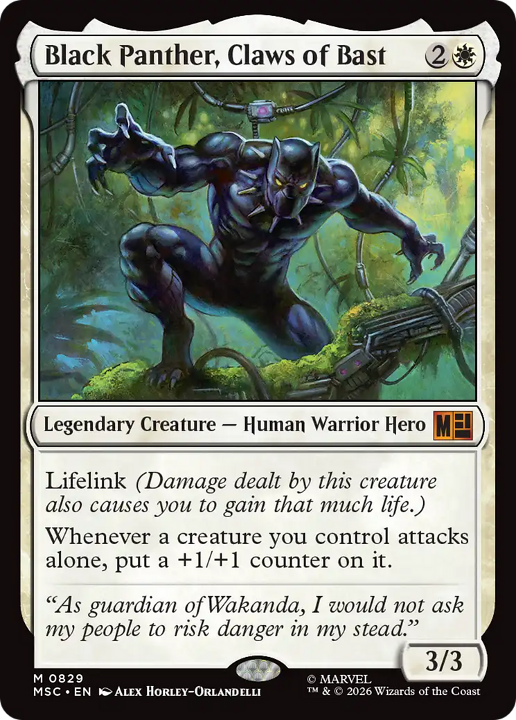 Black Panther, Claws of Bast [Marvel Super Heroes Commander] | Shuffle n Cut Hobbies & Games