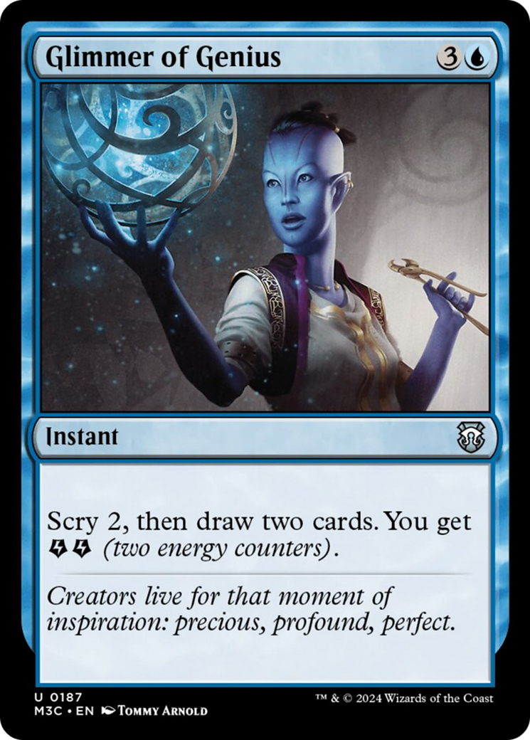 Glimmer of Genius (Ripple Foil) [Modern Horizons 3 Commander] | Shuffle n Cut Hobbies & Games