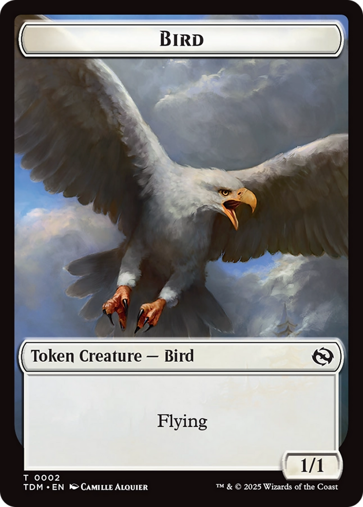 Spider // Bird Double-Sided Token [Tarkir: Dragonstorm Commander Tokens] | Shuffle n Cut Hobbies & Games