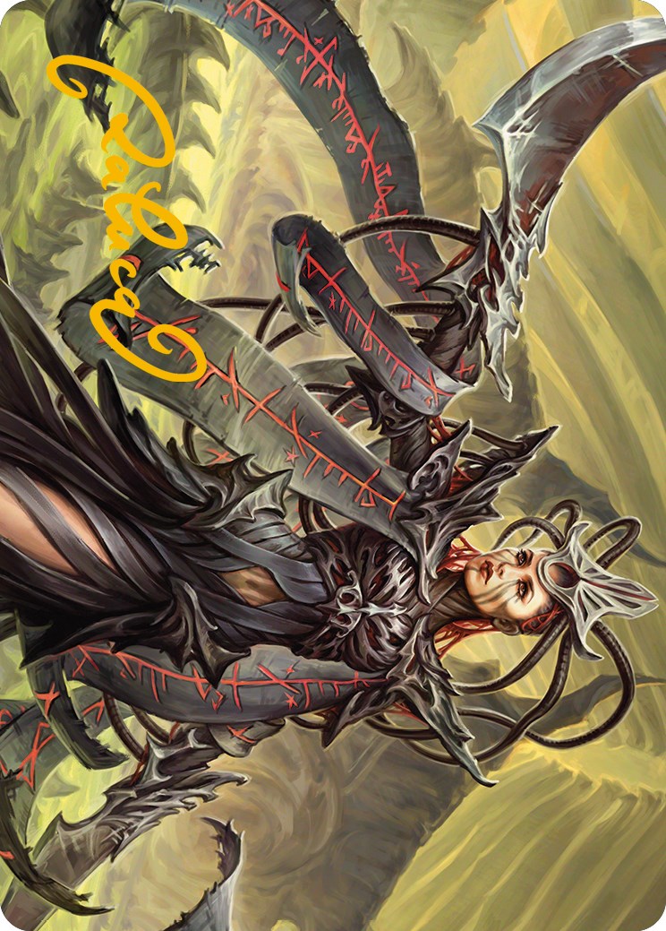 Testament Bearer Art Card (Gold-Stamped Signature) [Phyrexia: All Will Be One Art Series] | Shuffle n Cut Hobbies & Games