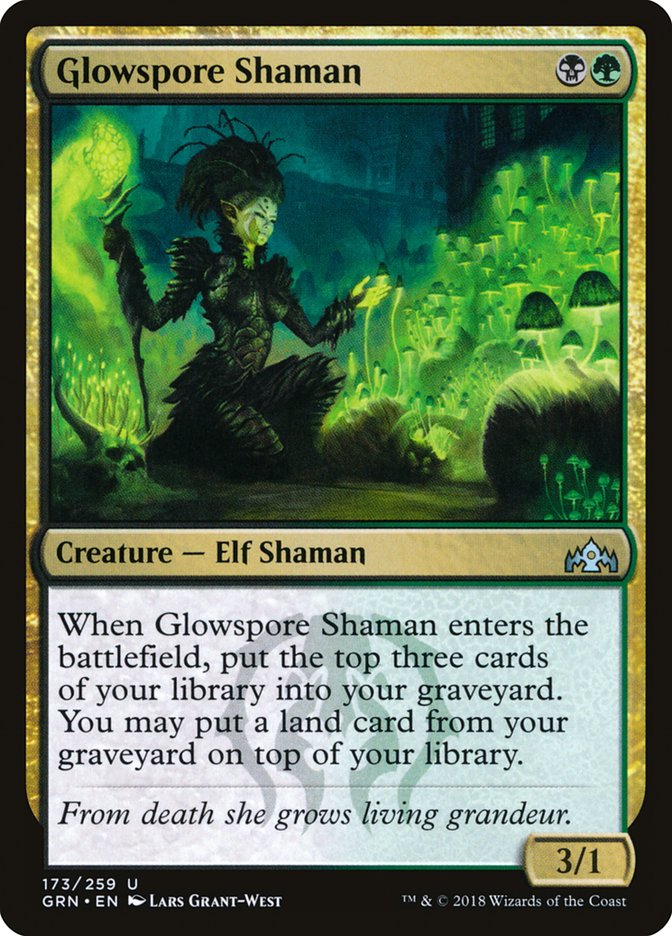 Glowspore Shaman [Guilds of Ravnica] | Shuffle n Cut Hobbies & Games