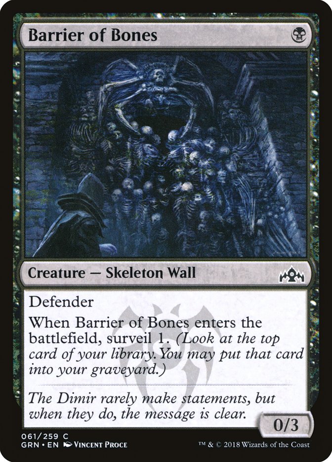 Barrier of Bones [Guilds of Ravnica] | Shuffle n Cut Hobbies & Games