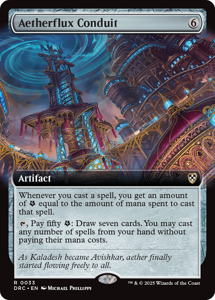 Aetherflux Conduit (Extended Art) [Aetherdrift Commander] | Shuffle n Cut Hobbies & Games