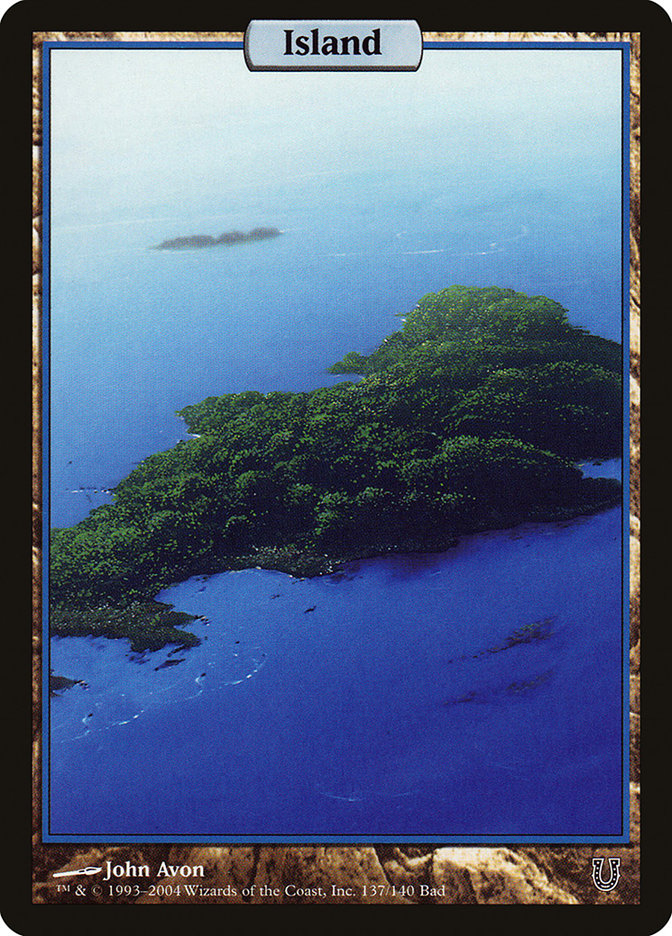 Island (137) [Unhinged] | Shuffle n Cut Hobbies & Games